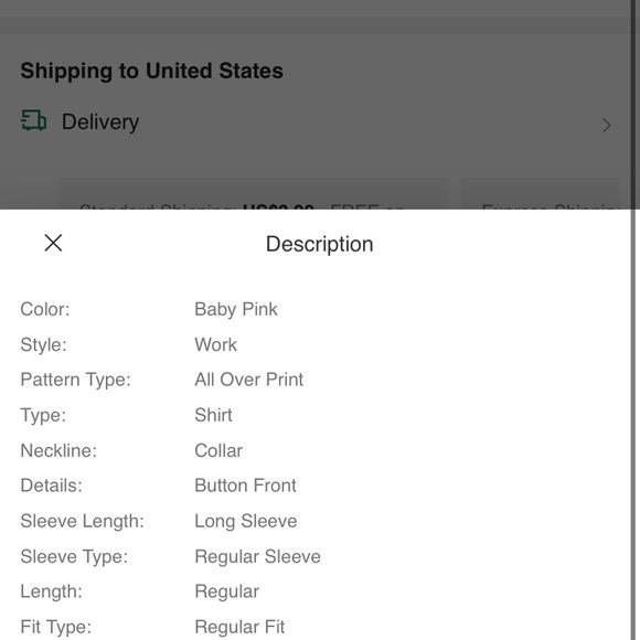 SHEIN Button Down Shirt - Picture 7 of 7